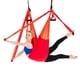 thumbnail image 1 of 6 Handles Aerial Yoga Hammock Flying Swing Anti-gravity Yoga Pilates Inversion Exercises Device Home GYM Hanging Belt 20 ColorsViolet white He Qiyong unisex, 1 of 1