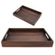 thumbnail image 5 of Bandeja rectangular de madera con ranuras para servir, ideal para desayuno, té, café, frutas y aperitivos., 5 of 14