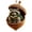 C, variant on Rustic Woodland Christmas Ornament, 3.15 Inch Resin Acorn Shell Bear Holding Pie, Hanging Decor for Tree Mantel Wreath Thanksgiving Centerpiece, Chipmunk With Pie