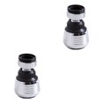 thumbnail image 3 of Decodeary Kitchen Sink Faucet Aerator Replacement -proof Sprayer Water-saving 360 Degrees Rotatable Water Tap Nozzles Silver Black 2Set, 3 of 6