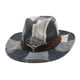 thumbnail image 1 of Sombrero de vaquero con parches occidentales, sombrero para el sol para fiesta Negro, 1 of 9