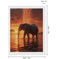 thumbnail image 2 of Diamond Art Kit for Adults, Elephant Sunset Waterfall Scene Diamond Painting for Adults Beginners, 5D DIY Diamond Art Painting Kits, Colorful Diamond Painting Craft for Home Decor 12x16, 2 of 7