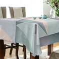 thumbnail image 5 of Yayeee Tablecloths 54" x 54" Rectangle Wrinkle Resistant Party Table Cover, Green Geometric, 5 of 8