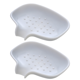 thumbnail image 1 of Soporte de esponja de silicona con drenaje automático para platos de cocina | Bandeja de drenaje inclinada y estante para dirigir el agua al fregadero, 1 of 5