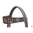 thumbnail image 3 of HILASON Western Horse Headstall Breast Collar Leather Brown, 3 of 8