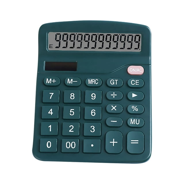 LEEYNEER Basic Standard Calculators Mini Digital Desktop Calculator with 8-Digit LCD Display Battery Solar Power Smart Calculator Pocket Size for Home School for Kids (Black)