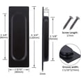 thumbnail image 2 of Tiradores para Puertas Correderas CHAO Acero Inoxidable Negro Mate 12 x 4 x 1,2 cm, 2 of 5