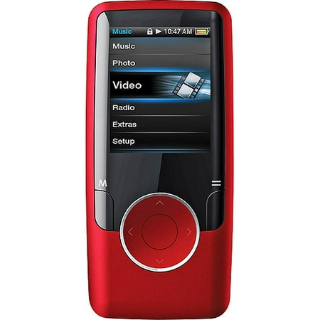 Coby 4GB Video MP3 Player, Red