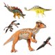 thumbnail image 4 of Figuras de acción de juguete de dinosaurios coleccionables, dinosaurio Carnosaurus, Velociraptor, mosasaurus, T rex, Spinosaurus, Jurassic World, regalos, 4 of 5