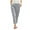 Grey, variant on Plus Size Womens Pants White Linen Pants Tightness Trousers Pocket Casual Plus Size Pants Women Summer Pants Grey XL