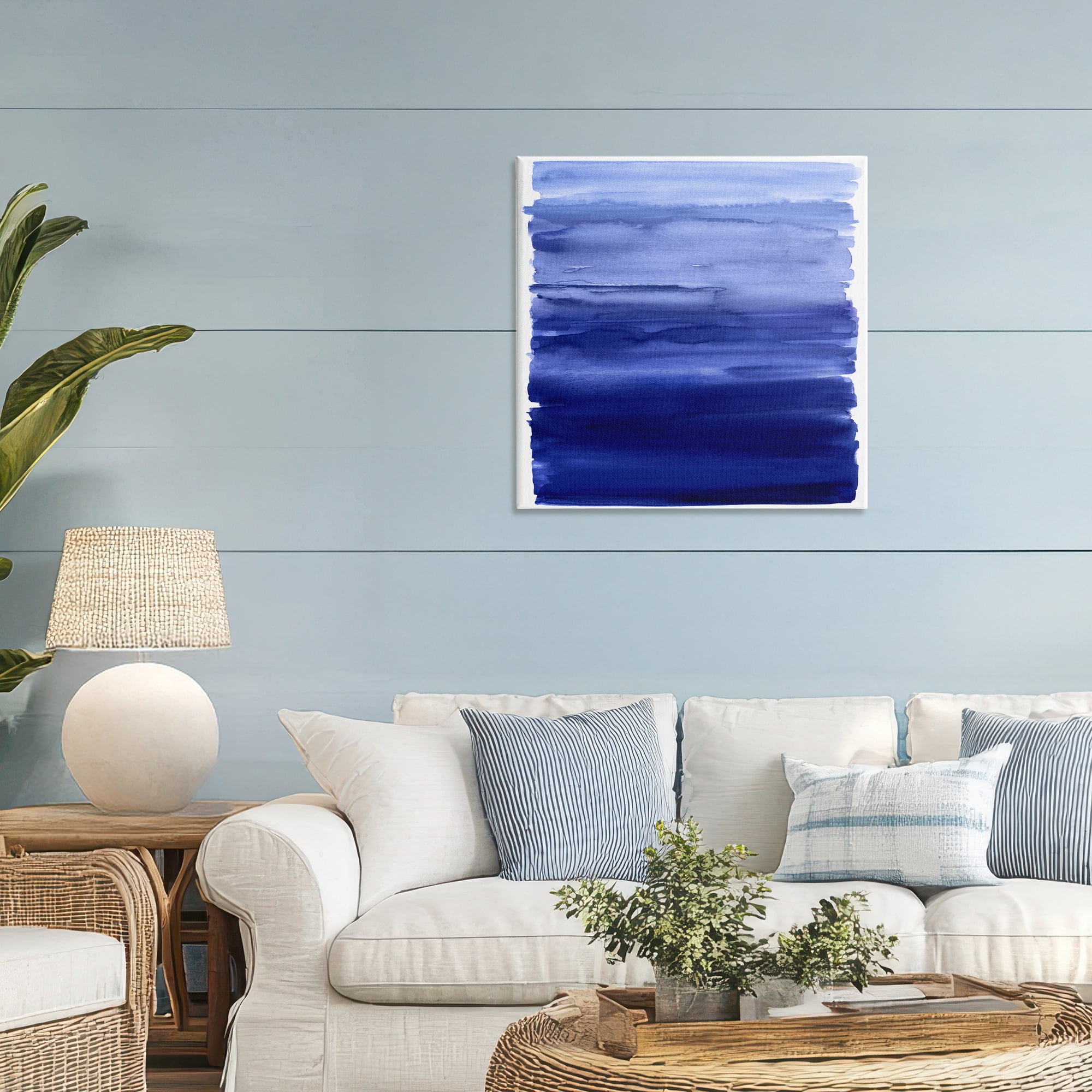 Stupell Industries Indigo Ombre Gradient Canvas Wall Art, design by Allie Corbin