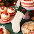 thumbnail image 5 of 18 Inch Knitted Christmas Stockings with Initials Large Embroidered Letter Xmas Stocking for Family Holiday Tree Fireplace, Personalized Stocking for Party Decor, 5 of 5