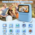 thumbnail image 6 of Instant Print Camera for Kids, 3.0" HD 1080P Digital Video Instant Camera for Boys & Girls Age 3-12 Birthday Gifts - Blue, 6 of 9