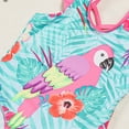 thumbnail image 5 of ibiyuan Girls Tankini Swimsuits with Shorts 10-12 One Piece Modest Bikini Hawaiian Bathing Suits Adjustable Straps Tankini Sets Tie-Straps Ruched Side Swimwear Set Girl,A-10, 5 of 9