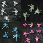 (10 Pack) Assortment of Colors - Plastic Dragonfly Clips by Sophie's Orchids