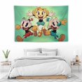 thumbnail image 5 of Cartoon Cuphead Show Tapestry Luxury Wall Hanging Tapestries Decoration For Living Room Bedroom Dormitory Mural Blanket Wall Art Tapestry, 5 of 8