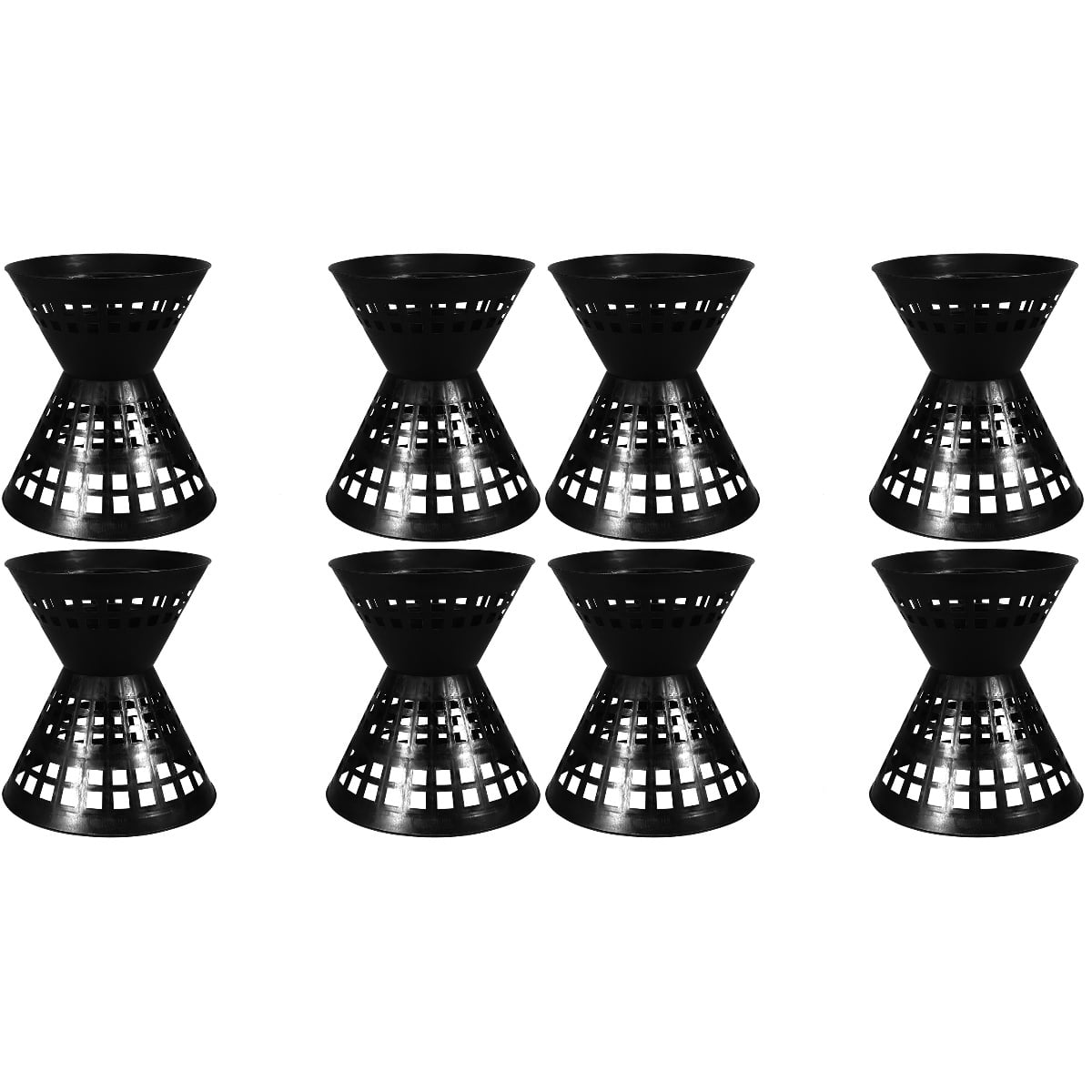 Masteelf  2 Count Flower Packaging Liner Wedding Bouquet Plant Stand Indoor Bride Black