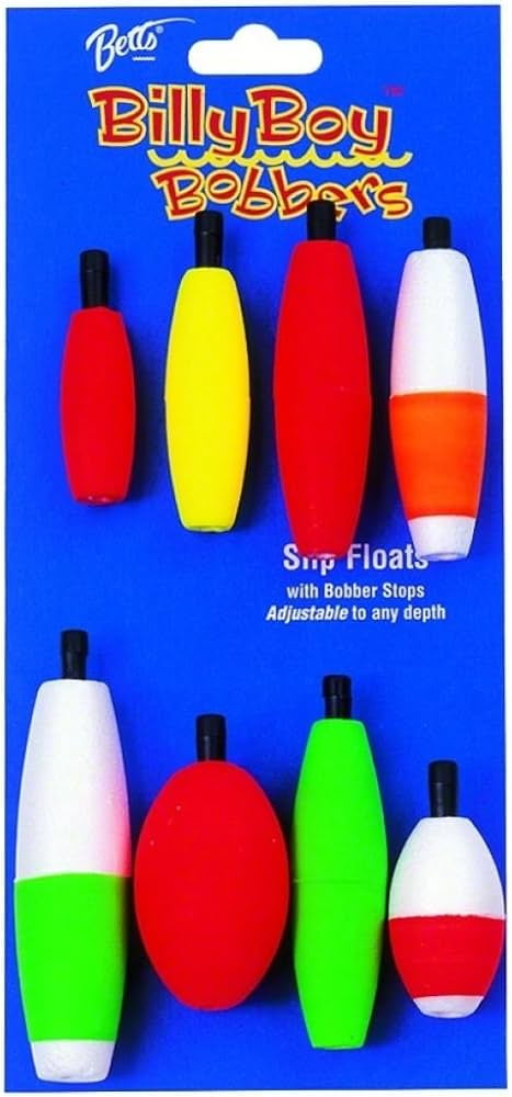 Billy Boy M00B Foam Cigar Peg Fishing Floats 1-1/2" Asst 4Pc Bg
