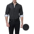 thumbnail image 5 of WARHORSEE Mens Dress Shirts Long Sleeve Regular Fit Printed Button Down Shirts, 5 of 11
