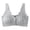 43#Gray, variant on , 2025 Upgrade Front Closure Bra Cotton Bra Daisy Bras for Older Women, Comfortable Bra No Underwire Plus Size Bra