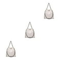 thumbnail image 4 of Youkk PU Functional And Beautiful Tote Bag For Sophisticated Style Versatile Gifts Chain Shoulder Ba white 3Set, 4 of 6
