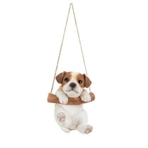 HI-LINE GIFT LTD. HANGING JACK RUSSELL TERRIER PUPPY STATUE