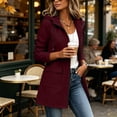thumbnail image 3 of Staron Women's Waterproof Hooded Jacket Casual Zip Up Long Sleeve Windbreaker Coat with Pockets Drawstring Waist Fall Travel Outerwear Wine XL, 3 of 6