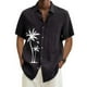 thumbnail image 2 of Designer Spring Summer Men's Casual Cotton Solid Color Short Sleeve Shirts Loose Shirts M, 2 of 5