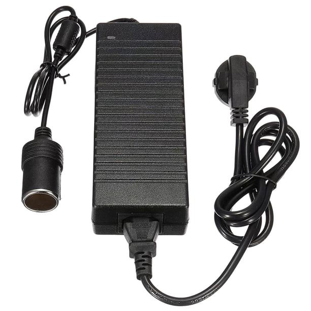 Convertidor de CC,Convertidor CC 100V-240V a 12V 10A 120W,Enchufe del adaptador de fuente de alimentación,Accesorios para aspiradoras de coche con AC DC,Refrigerador de Soledad Convertidor de CA a CC