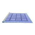 thumbnail image 2 of Ahgly Company Machine Washable Indoor Square Abstract Blue Modern Area Rugs, 8' Square, 2 of 4
