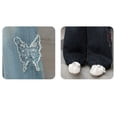 thumbnail image 4 of YunPes Girls Wide Leg Jeans Butterfly Embroidered Aesthetic Denim Pants High Elastic Waist Patchwork Jeans Y2K Cute Preppy Trousers, 4 of 6