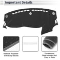 thumbnail image 2 of Unique Bargains Dash Cover for Dodge Dart 2013-2016 Non-Slip Dashboard Carpet Mat Polyester Silicone Gray, 2 of 6