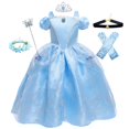 thumbnail image 1 of Vestido de princesa de Bella Durmiente para niñas, accesorios para disfraces, fiesta de cumpleaños, Navidad y Noche Fivean unisex, 1 of 2