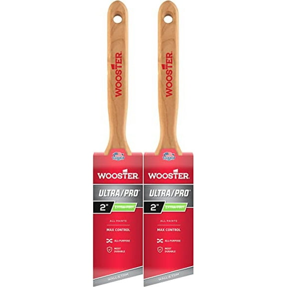 Wooster Genuine 2" Ultra/Pro Extra-Firm Angle Sash Paintbrush 2-Pack, 4153-2-2PK