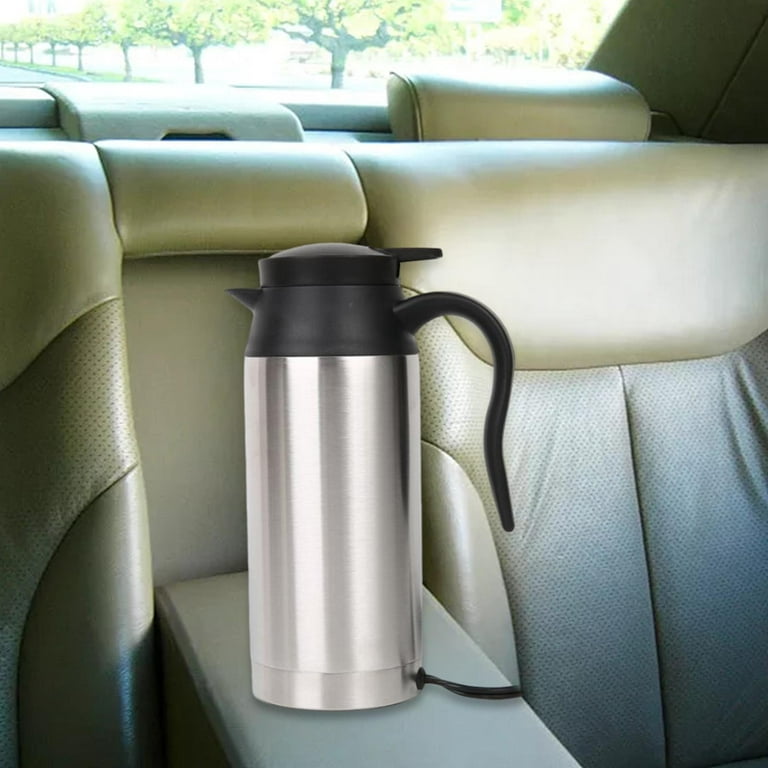 Car Kettle Car Heating Travel Cup for Boiling Water, Eggs, Coffee, Tea  Water Heating Cup Car Water Boiler for Truck Self Driving Tour 750ml 12V  100W 