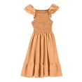 thumbnail image 5 of Little Girls Dresses Glitter Sequin Dance Performance Skirt Shorts Solid Color Girls Formal Dress Size 7-8T, 5 of 6