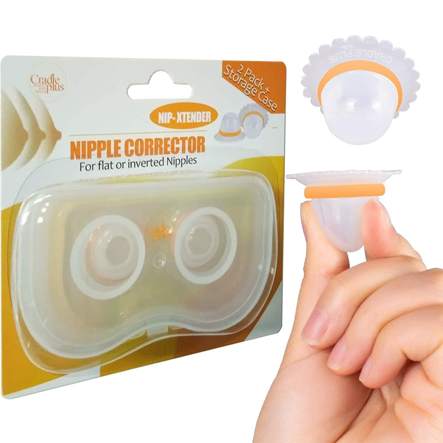 Nipple Inverted 2 x Nipple Corrector Cups Made Without BPA Black, 1.5 Inch Used for Breastfeeding or Women Twist & Pull Breast Pump Flat and Shy Nipples 