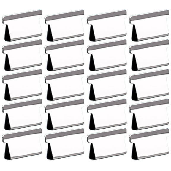 Paper Binding Clip,No Slip Clip Refills,Portable Binder Clip Stapler Accessories,Binds Up to 40 Pages,Reusable Push Clip,Works with No Slip Clip Dispenser,for Desktop Document Home Office(White)