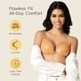 thumbnail image 5 of Niidor Women's Reusable Sticky Push-up Bra Backless Strapless Silicone Bra with Adhesive Nipple Covers, 5 of 9