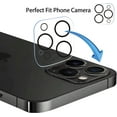 thumbnail image 4 of (2 Pack) Compatible with iPhone 14 Camera Lens Protector Clear, Apple iPhone 14 / 14 plus Camera Cover Tempered Glass Clear 9H, iPhone 14 Back Camera Lenses Protection Accessories, (6.1 & 6.7 inch), 4 of 5
