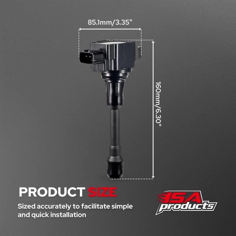 Set of 4 ISA Ignition Coils Compatible with 2007-2018 Nissan Altima 2008-2020 Nissan Rogue 2013-2019 Sentra 1.8L 2.5L l4 Replacement for UF549 C1696 5C1753