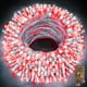 thumbnail image 1 of Guirnalda de luces navideñas KNONEW 123 m 1000 LED para exteriores, color rojo y blanco, 1 of 6