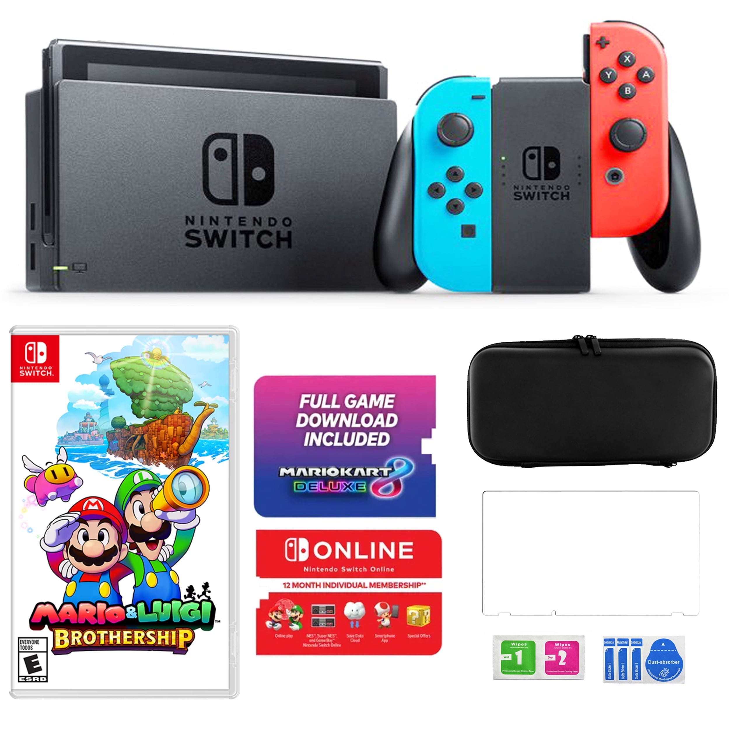 Nintendo Swtich 4 items Bundle:Nintendo Switch 32GB Console