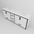 thumbnail image 6 of White Double Bath Vanity 84 In. W X 22 D - Cultured Marble Top, Solid Wood, Soft Close, Two Cabinets & Five Drawers For Bathroom Storage, And Scratch- Sink 84"w 22"d Wood Frame, Close System,, 6 of 7