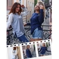 thumbnail image 6 of Zeagoo Oversized Tunic Tops for Women Loose Fit Long Sleeve Tunic Shirts Fall Tunics Casual Knit Tops Lightweight Hoodies, 6 of 6