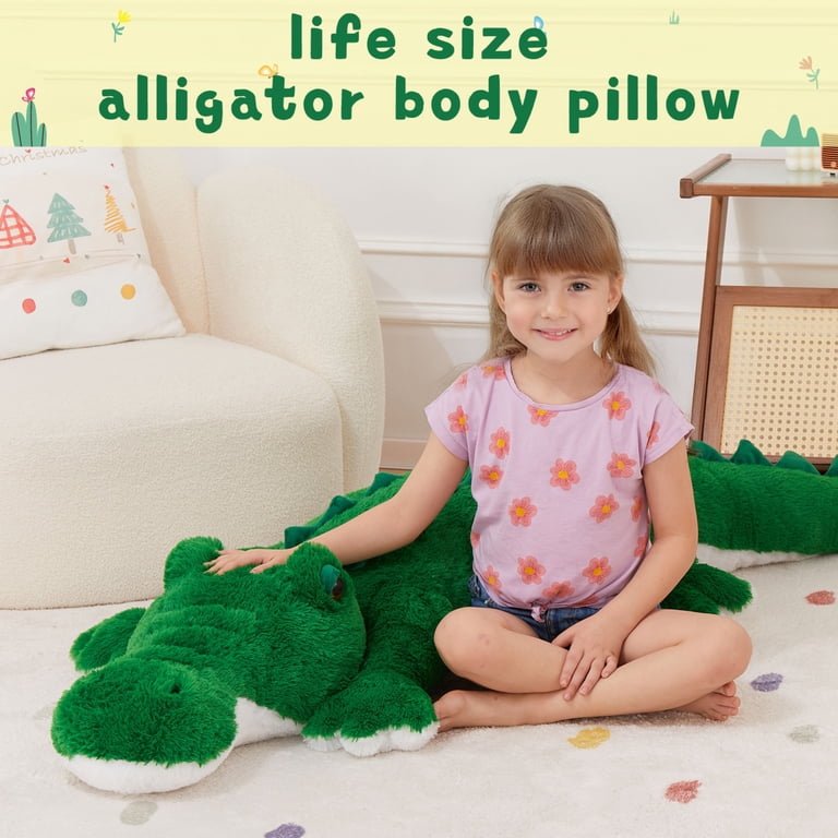 Tezituor 51 Inch Giant Alligator Crocodile Body Pillow Plush photo 5