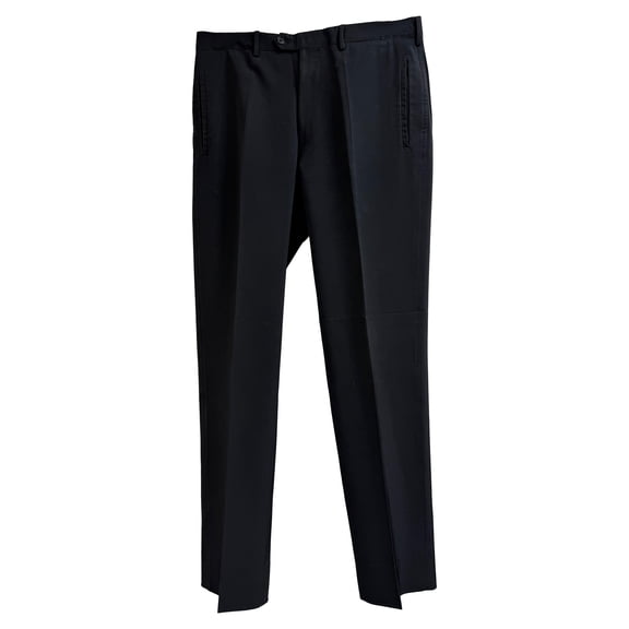 Pre-Owned Prada Straight-Leg Trousers in Black Polyester