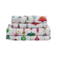 thumbnail image 3 of Great Bay Home Ultra-Soft Printed Microfiber Sheet Set (Full, Twinkling Ornaments), 3 of 9