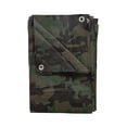 thumbnail image 1 of Tarp Stansport, antidesgarros de uso mediano, 3,7 m x 4,9 m, color verde camuflaje, 1 of 7