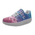 thumbnail image 1 of Haiti Flag Pattern Ladies Spring Autumn Non-slip Casual Walking Shoes Shock Absorption Lace Up Breathable Sneakers Custom Image, 1 of 5